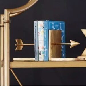 Pottery Barn Kids Emily & Merritt Gold Arrow Bookends